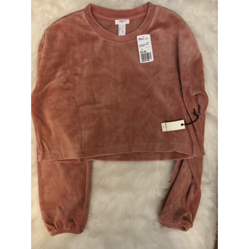 Velour Crop Top